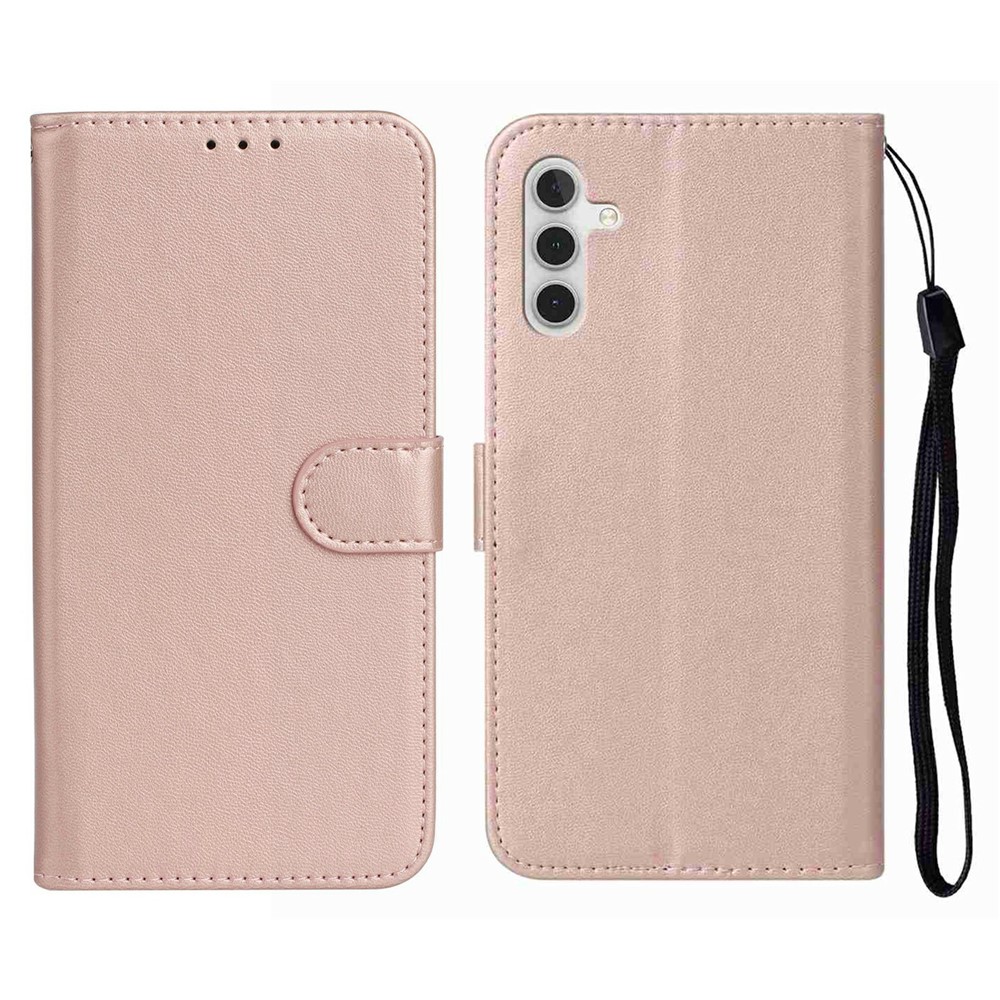  Samsung Galaxy S25 FE Fodral Läder Roséguld
