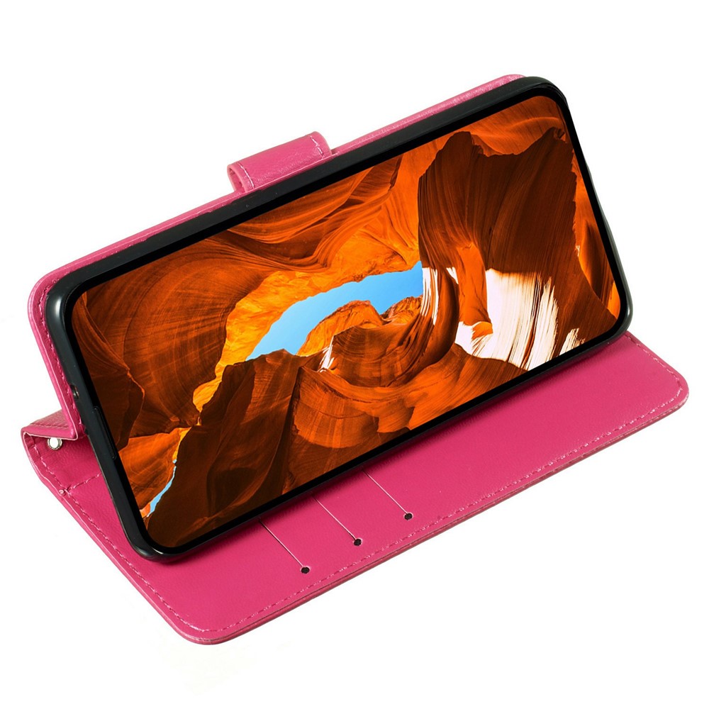  Samsung Galaxy S25 FE Fodral Läder Rosa