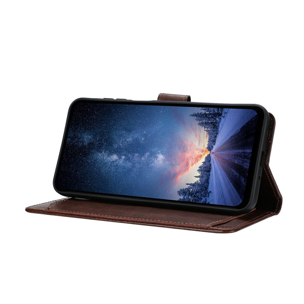  Samsung Galaxy S25 FE Fodral Multifunktionellt Läder Brun