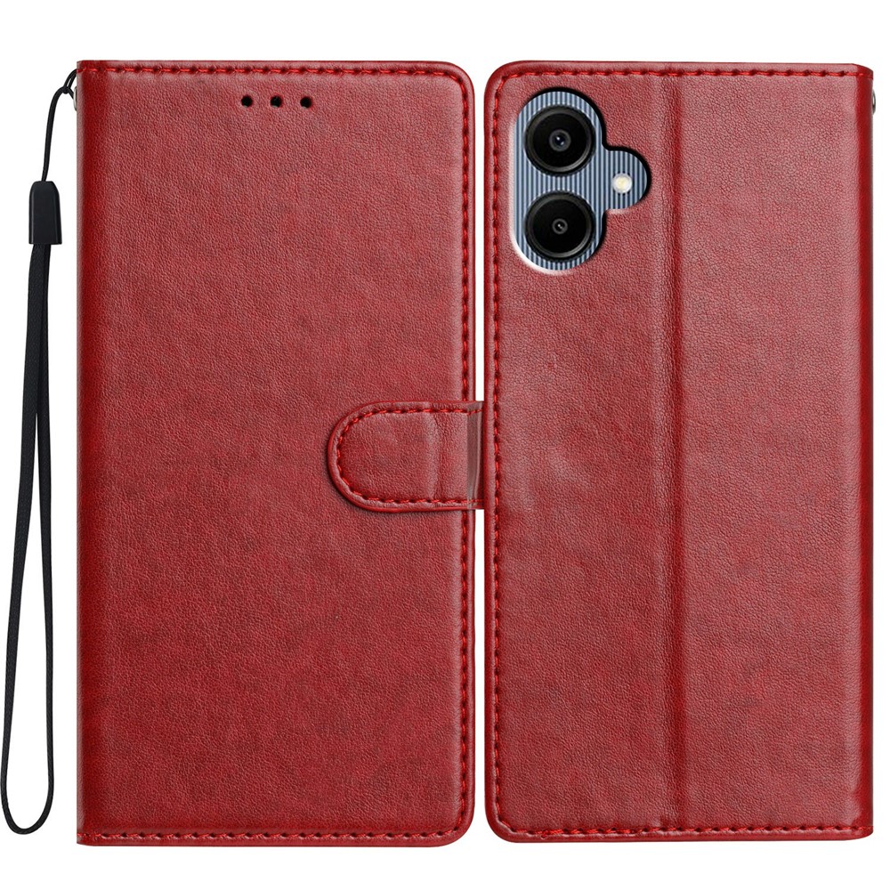  Samsung Galaxy A07 Fodral Läder Röd