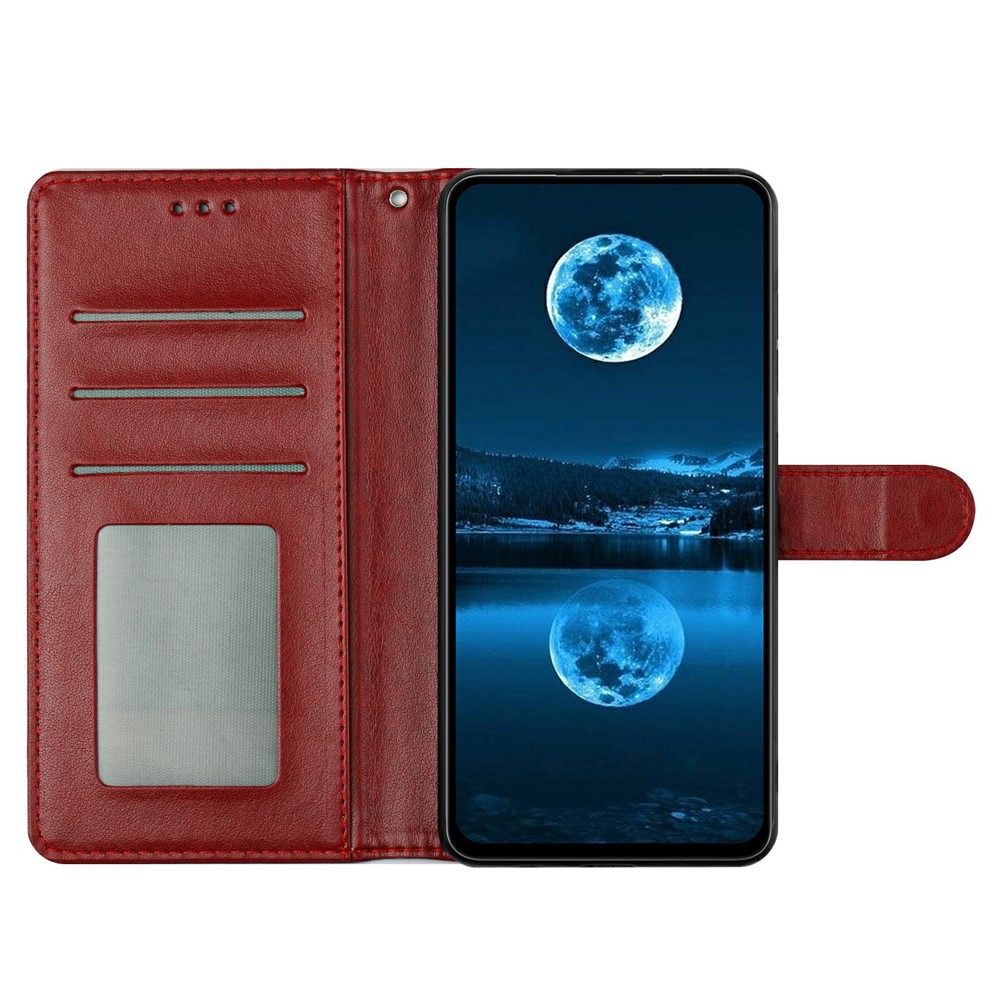  Samsung Galaxy A07 Fodral Läder Röd