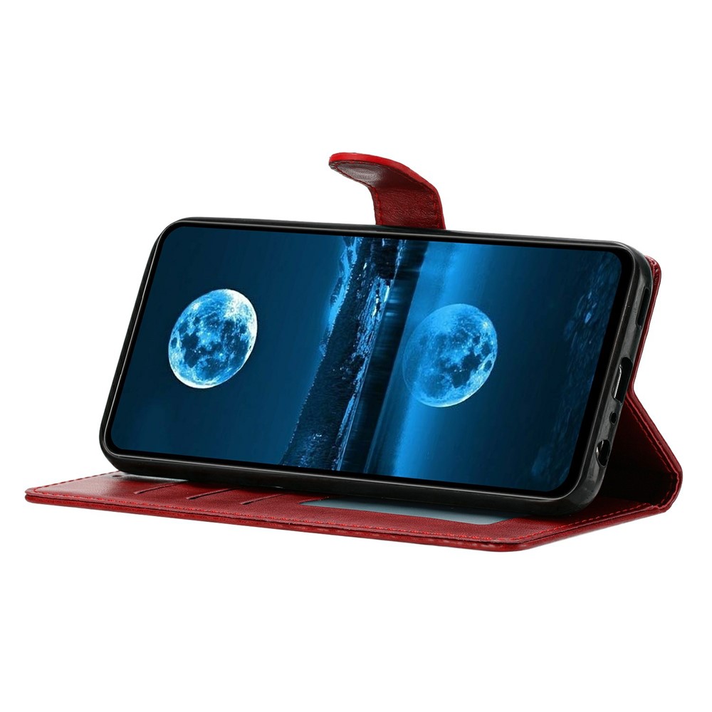  Samsung Galaxy A07 Fodral Läder Röd