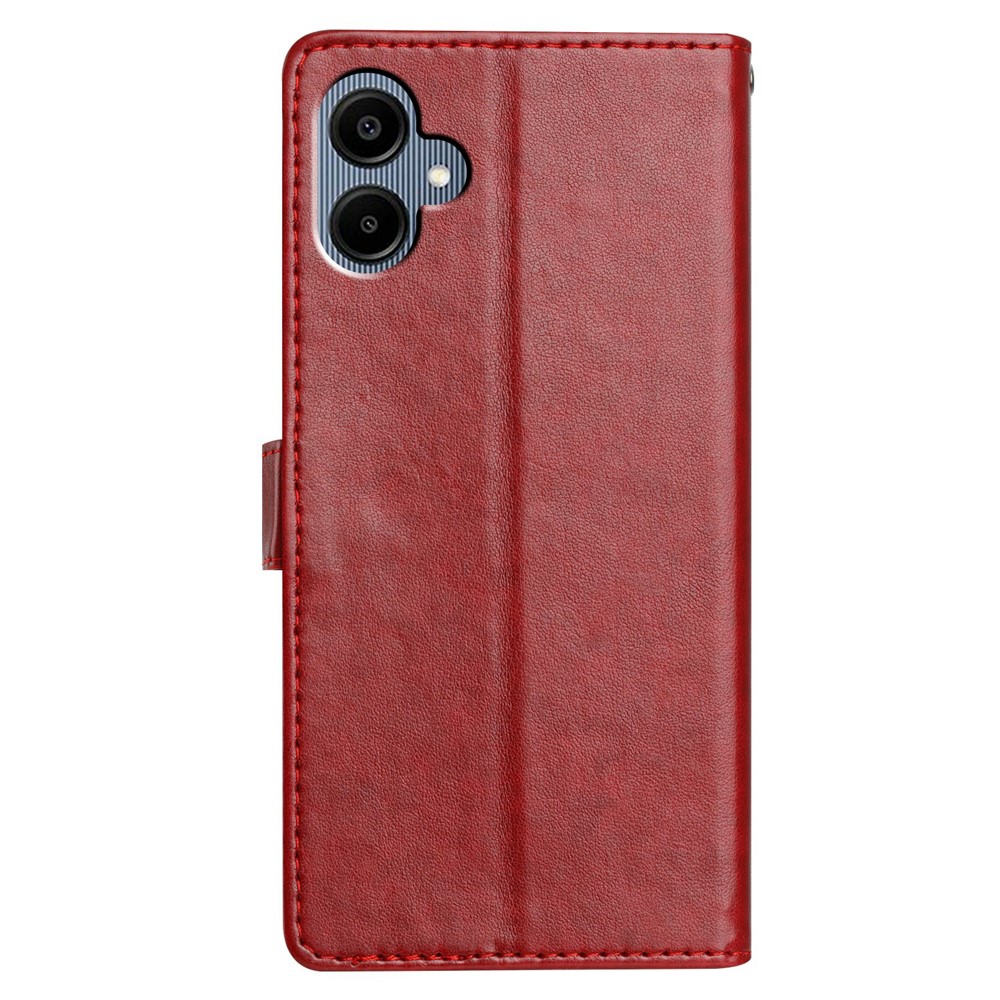  Samsung Galaxy A07 Fodral Läder Röd