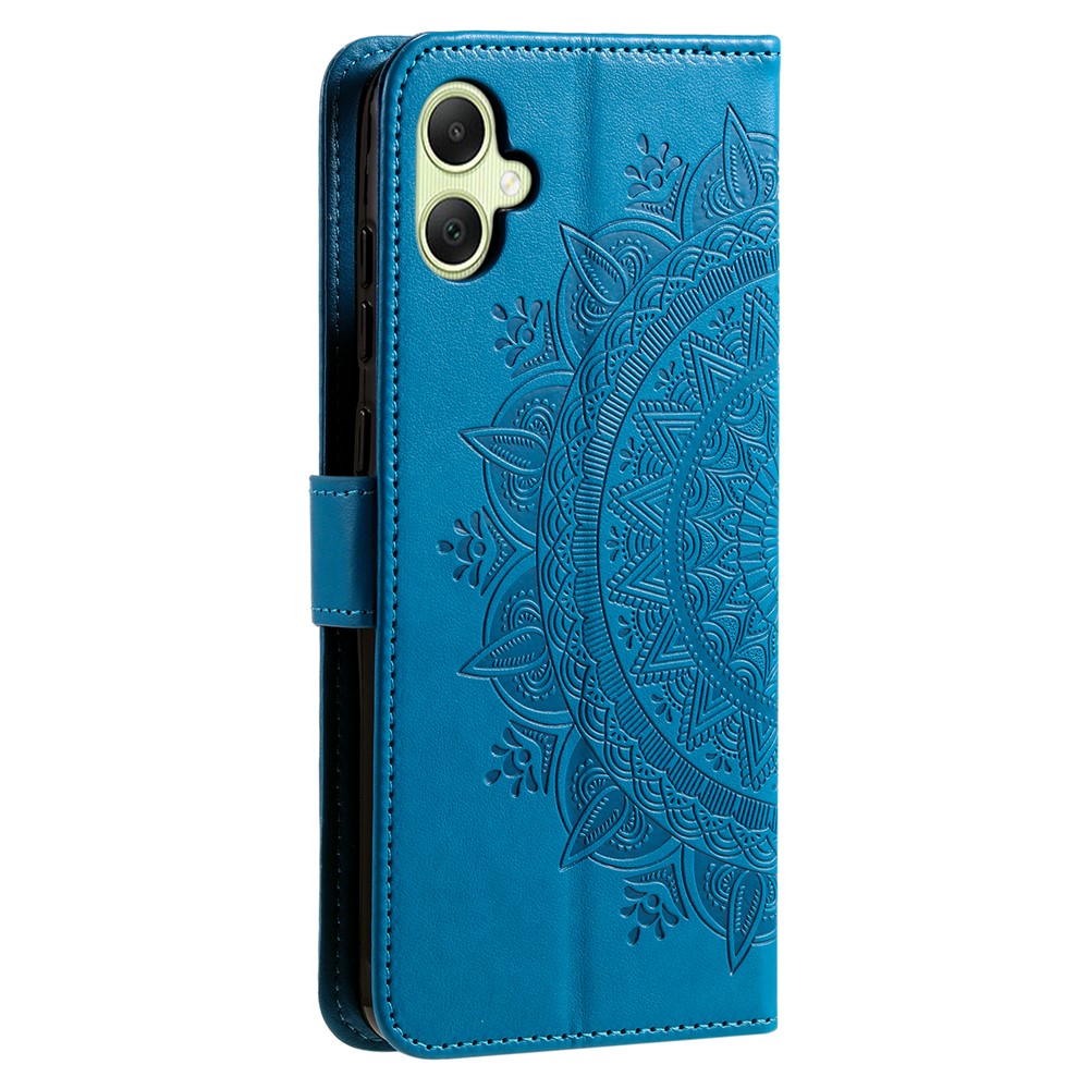  Samsung Galaxy A07 Fodral Mandala Läder Blå