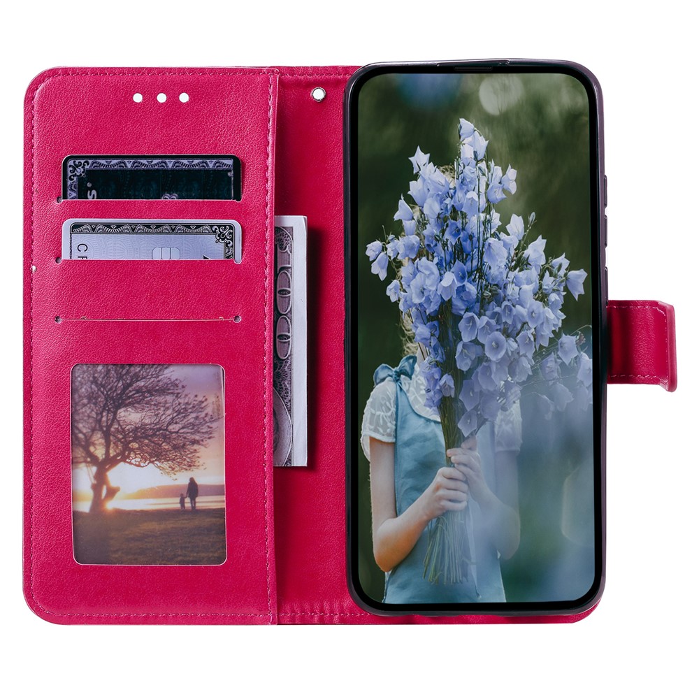  Samsung Galaxy A07 Fodral Mandala Läder Rosa