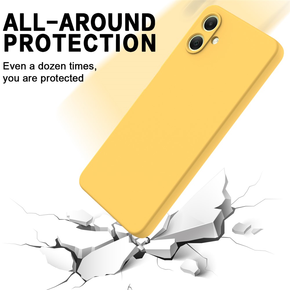  Samsung Galaxy A07 Skal Liquid Silikon Gul