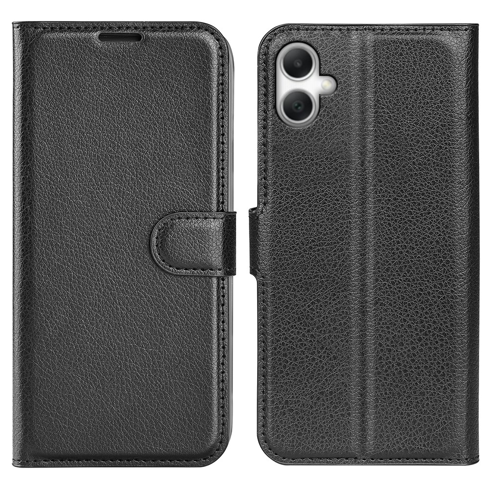  Samsung Galaxy A07 Fodral Litchi Läder Svart