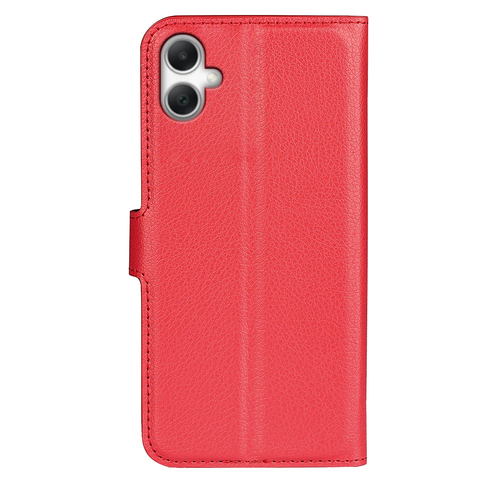  Samsung Galaxy A07 Fodral Litchi Läder Röd