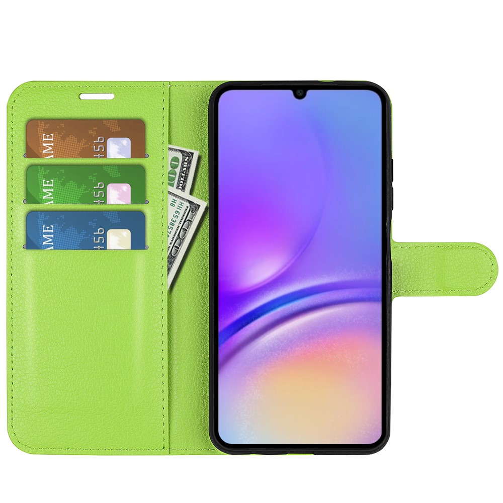  Samsung Galaxy A07 Fodral Litchi Läder Grön