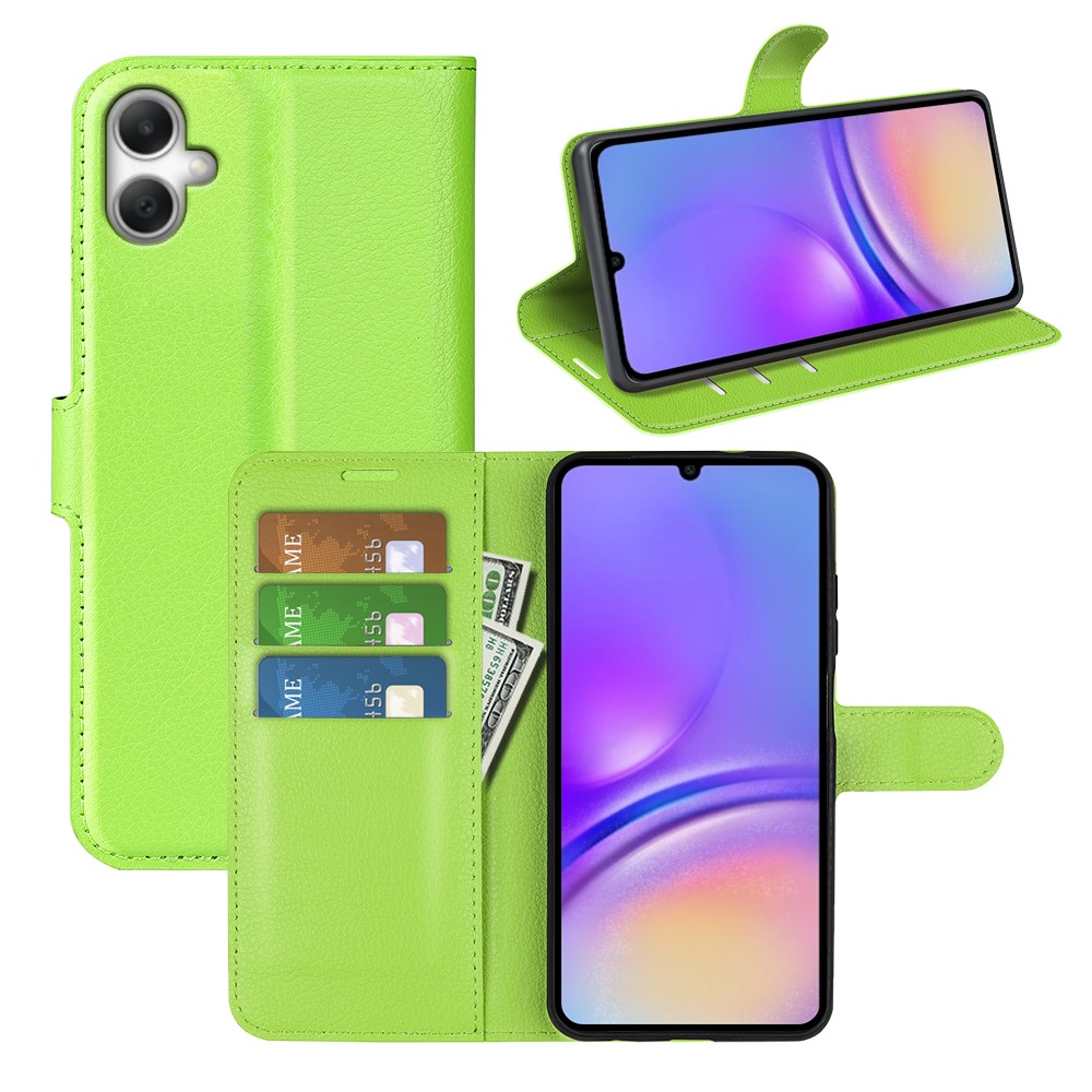  Samsung Galaxy A07 Fodral Litchi Läder Grön