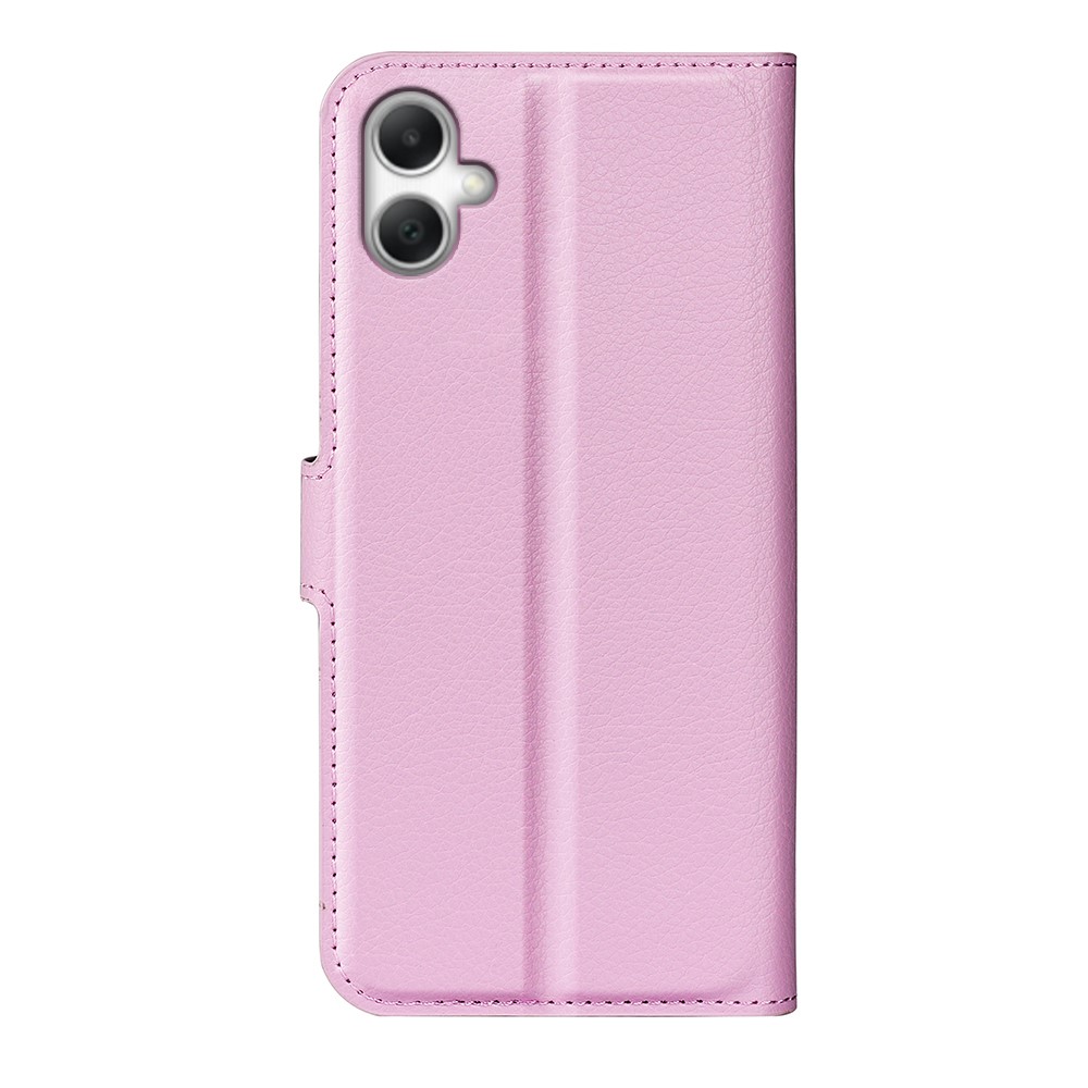  Samsung Galaxy A07 Fodral Litchi Läder Ljus Rosa