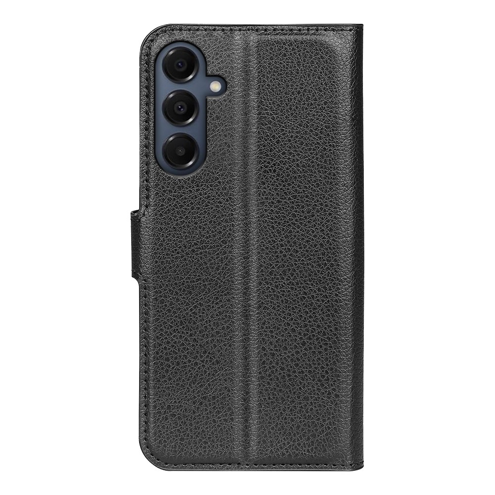  Samsung Galaxy A17 Fodral Litchi Läder Svart