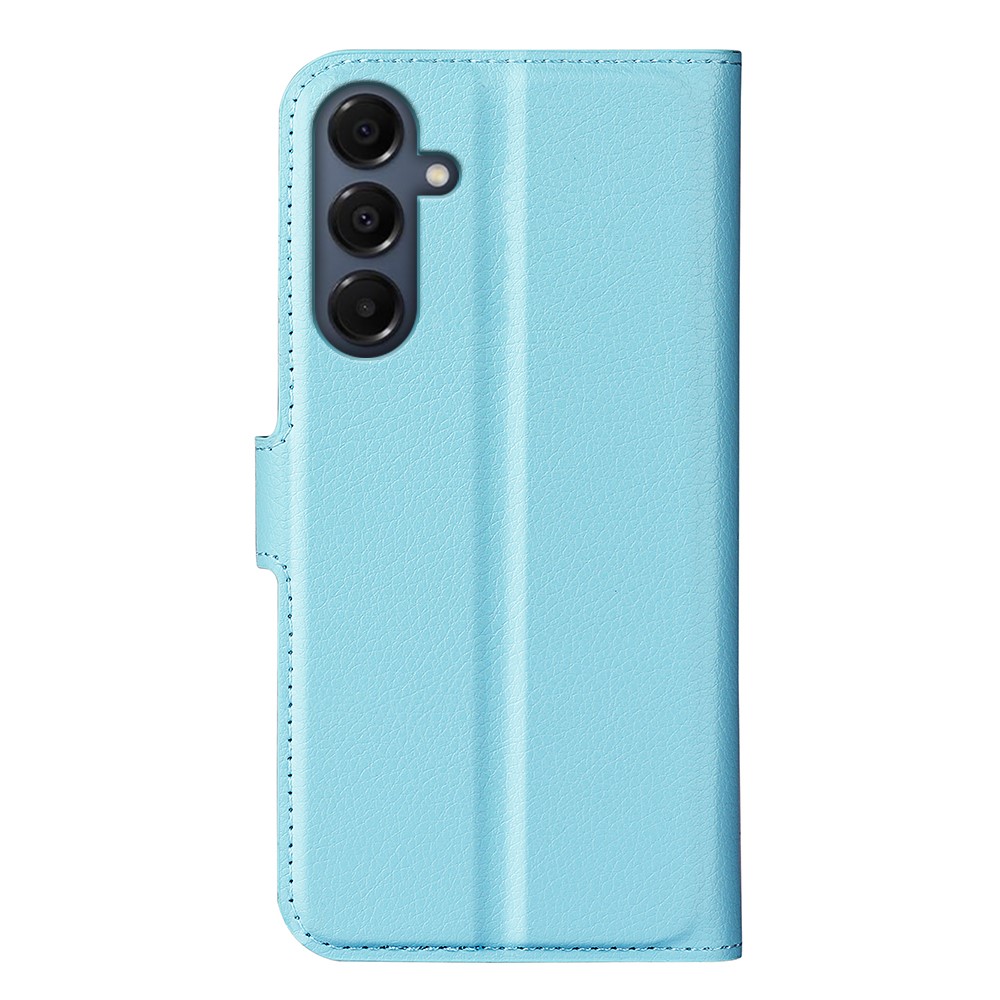  Samsung Galaxy A17 Fodral Litchi Läder Blå