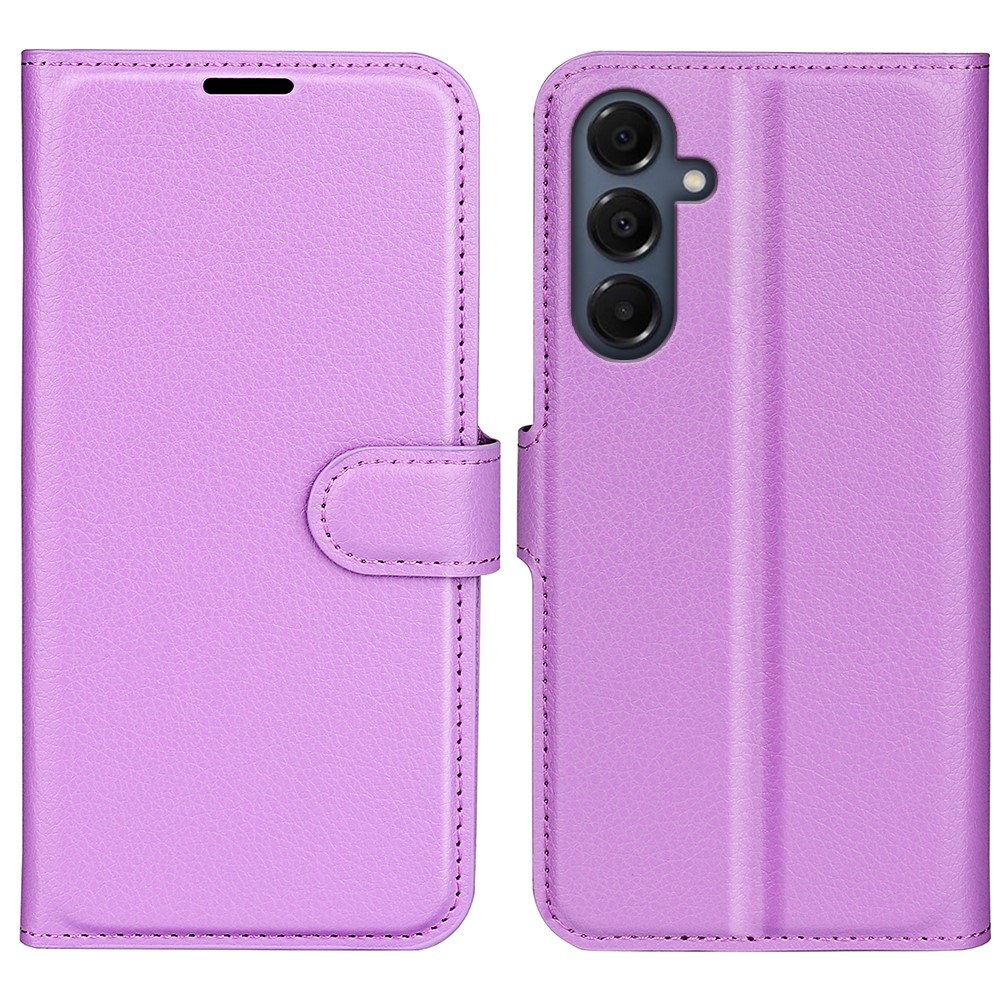  Samsung Galaxy A17 Fodral Litchi Läder Lila