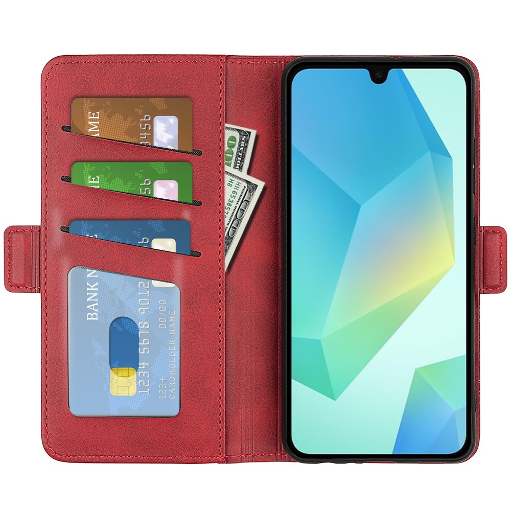  Samsung Galaxy A07 Fodral Läder Röd