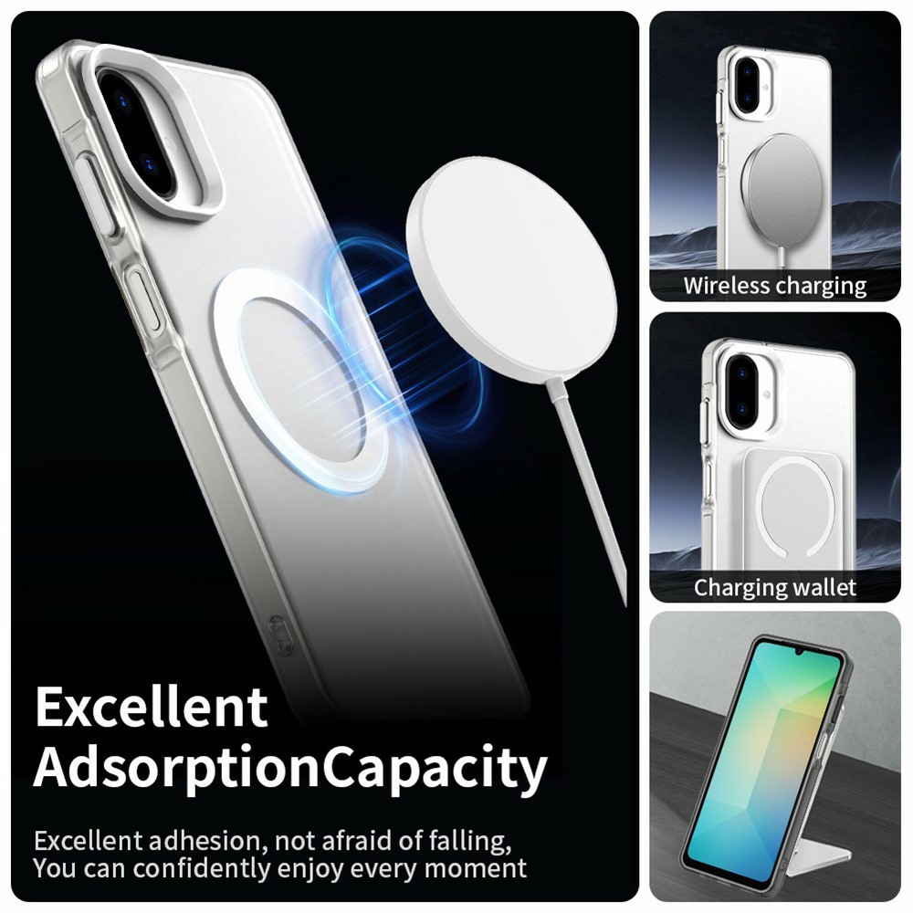  Samsung Galaxy A07 Skal MagSafe Hybrid Vit