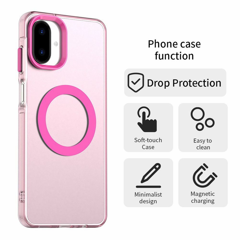  Samsung Galaxy A07 Skal MagSafe Hybrid Rosa