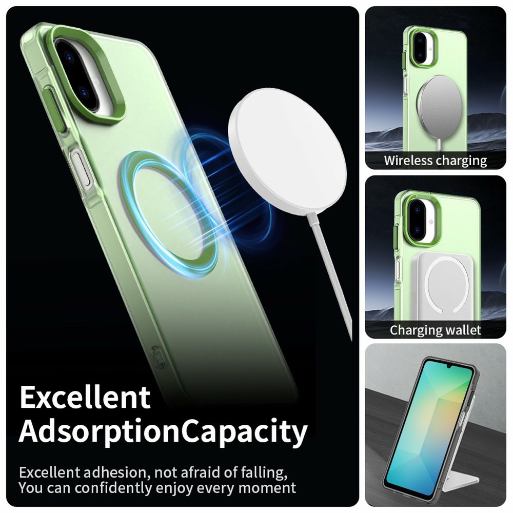  Samsung Galaxy A07 Skal MagSafe Hybrid Grön