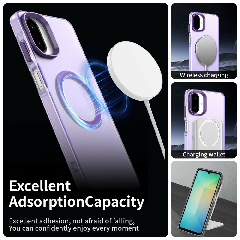  Samsung Galaxy A07 Skal MagSafe Hybrid Lila