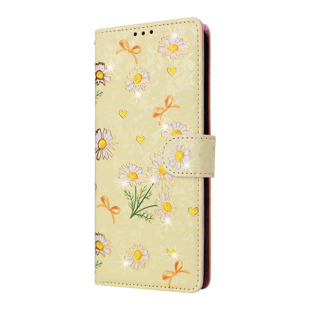 Samsung Galaxy A07 Fodral RFID Läder Yellow Daisy