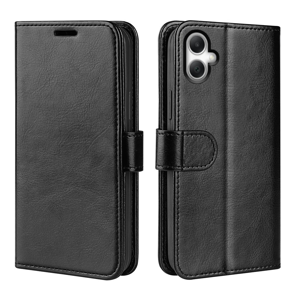  Samsung Galaxy A07 Fodral Crazy Horse Läder Svart