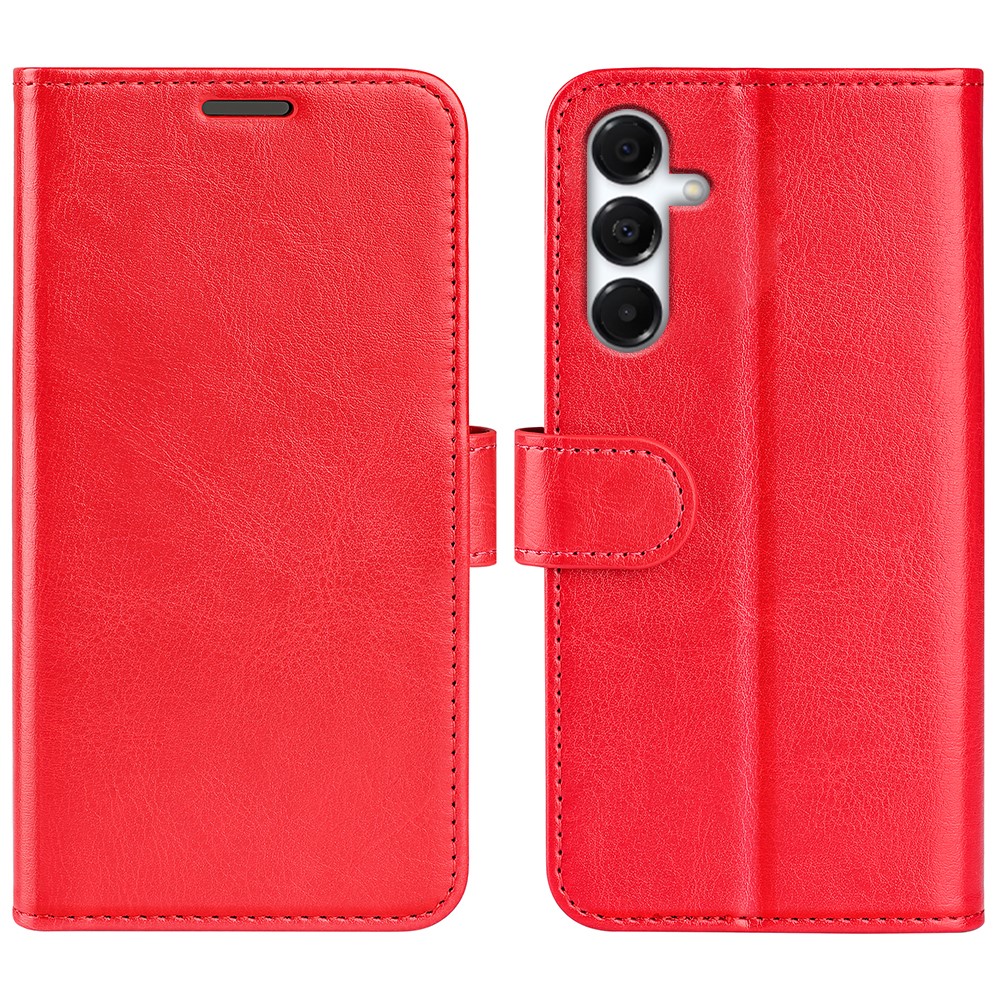  Samsung Galaxy A17 Fodral Crazy Horse Läder Röd