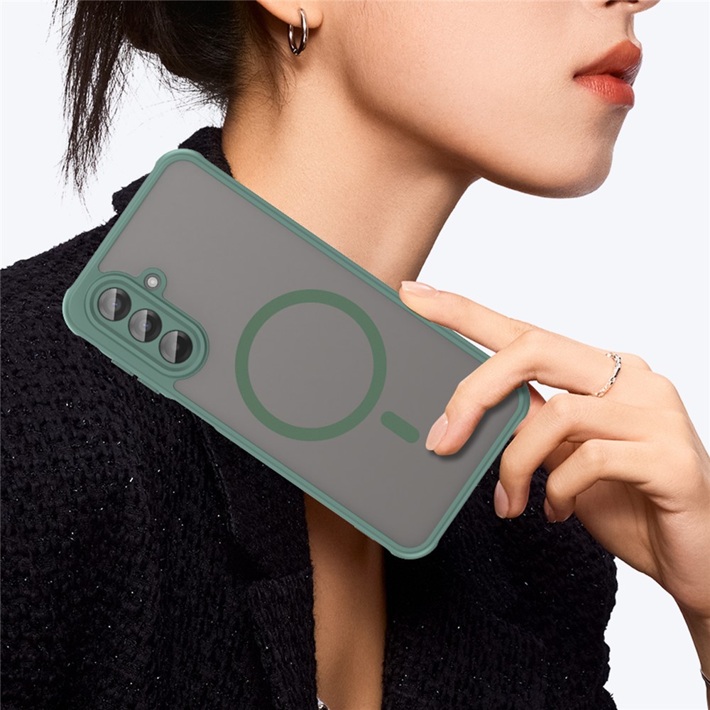  Samsung Galaxy A17 Skal MagSafe Hybrid Grön