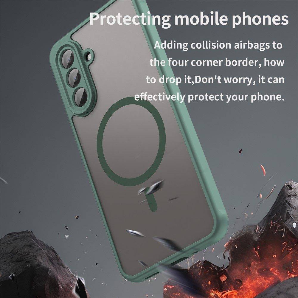  Samsung Galaxy A17 Skal MagSafe Hybrid Grön