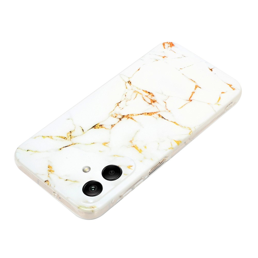 Samsung Galaxy A07 Skal TPU Marmor Vit