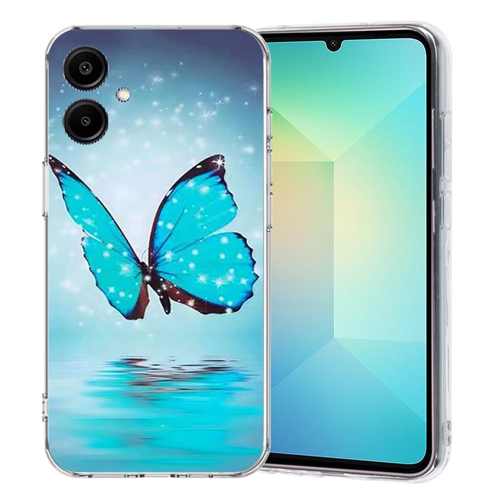  Samsung Galaxy A07 Skal Med Tryck Blå Fjäril