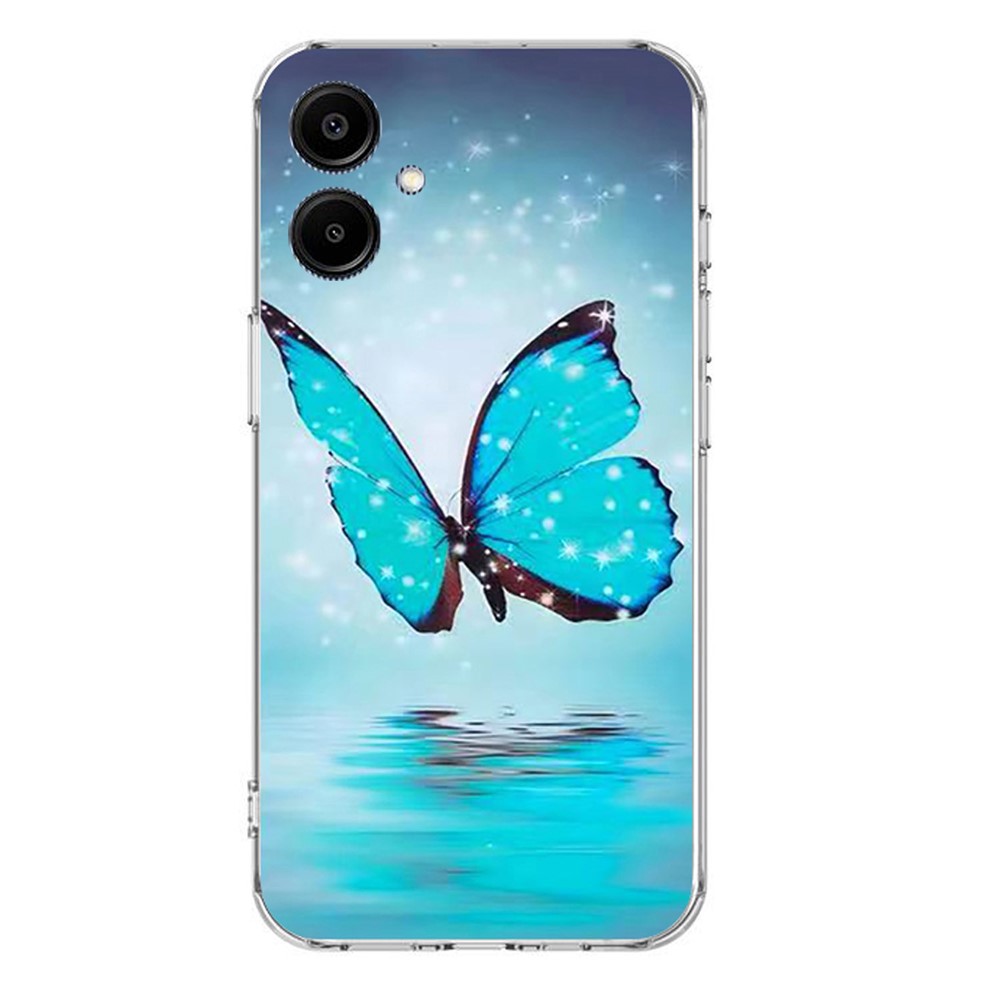  Samsung Galaxy A07 Skal Med Tryck Blå Fjäril