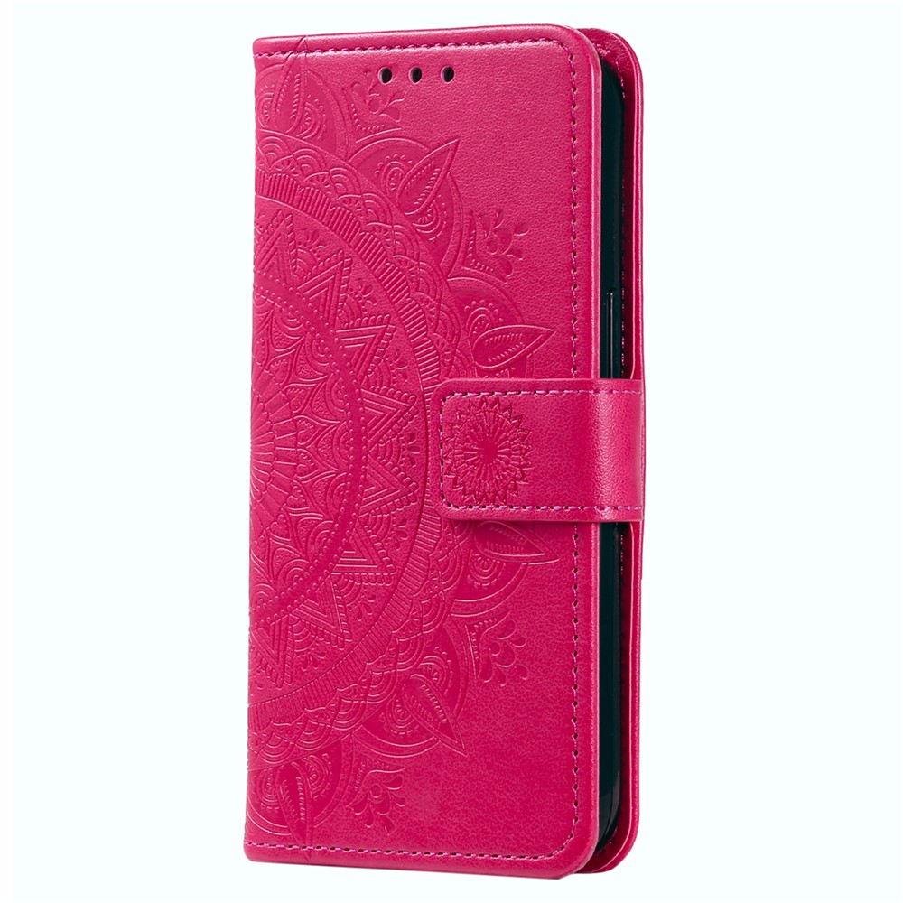  Samsung Galaxy S25 FE Fodral Mandala Läder Rosa