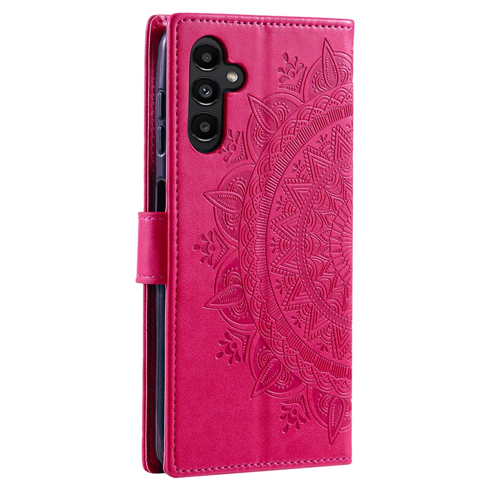  Samsung Galaxy S25 FE Fodral Mandala Läder Rosa