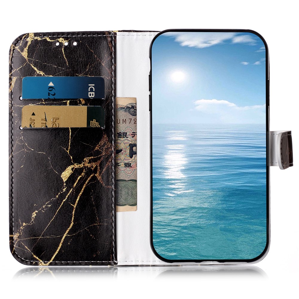  Samsung Galaxy S25 FE Fodral Med Tryck Svart Marmor