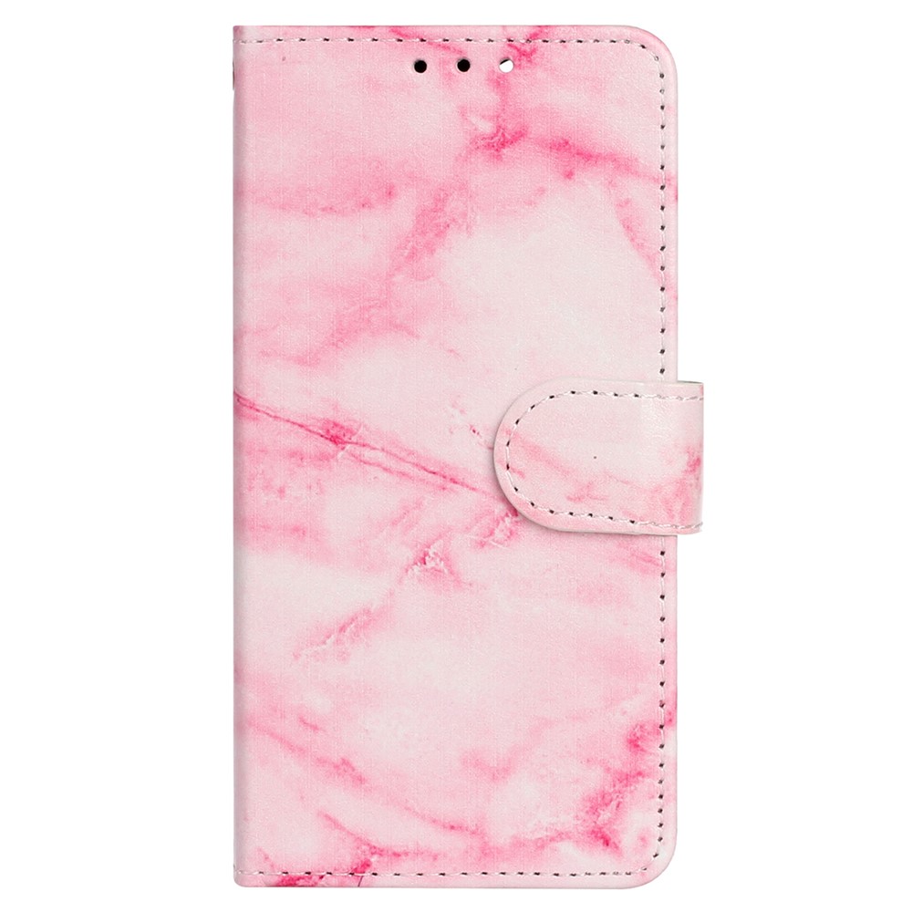  Samsung Galaxy S25 FE Fodral Med Tryck Rosa Marmor