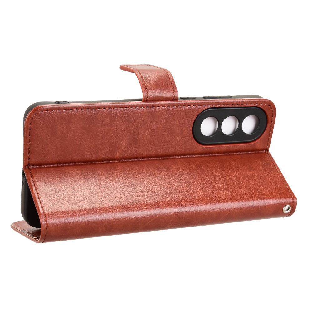  OnePlus Nord 5 5G Fodral Crazy Horse Läder Brun