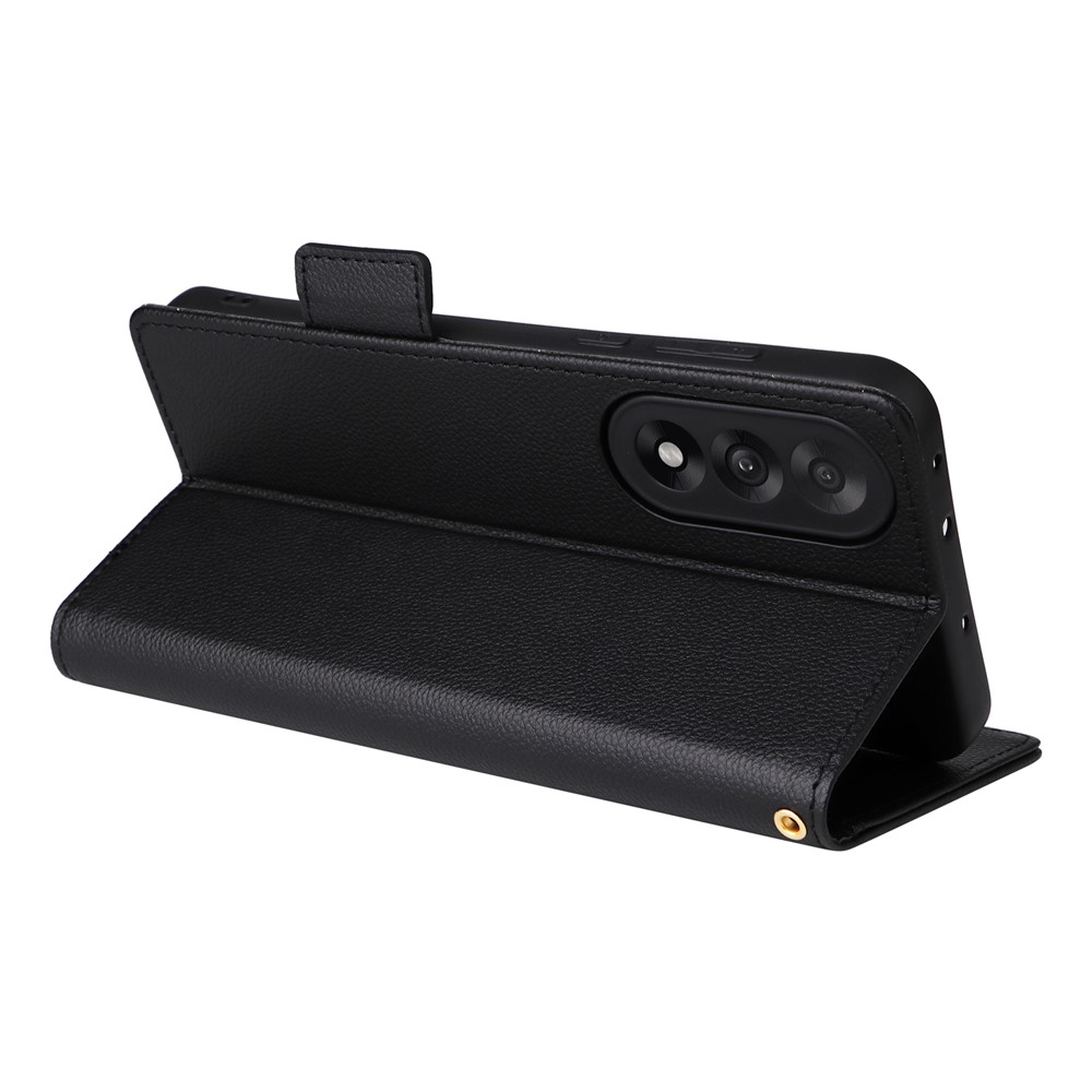  OnePlus Nord 5 5G Fodral Litchi Läder Svart