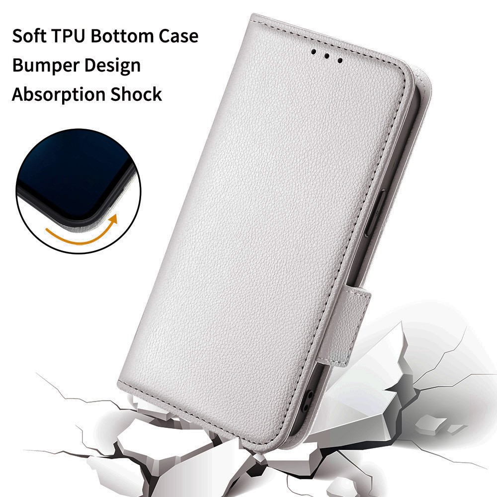  OnePlus Nord 5 5G Fodral Litchi Läder Vit