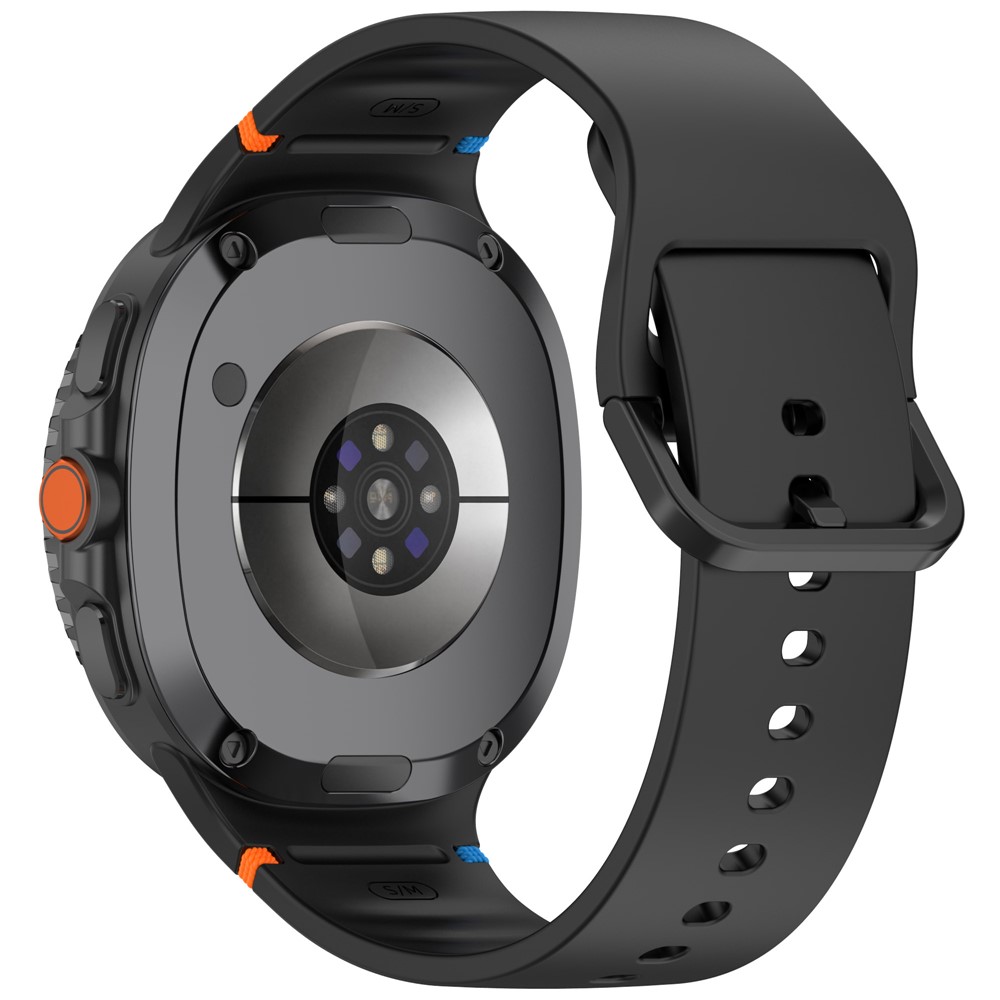  Galaxy Watch 8 46/44/40 mm Klockarmband Silkon Svart