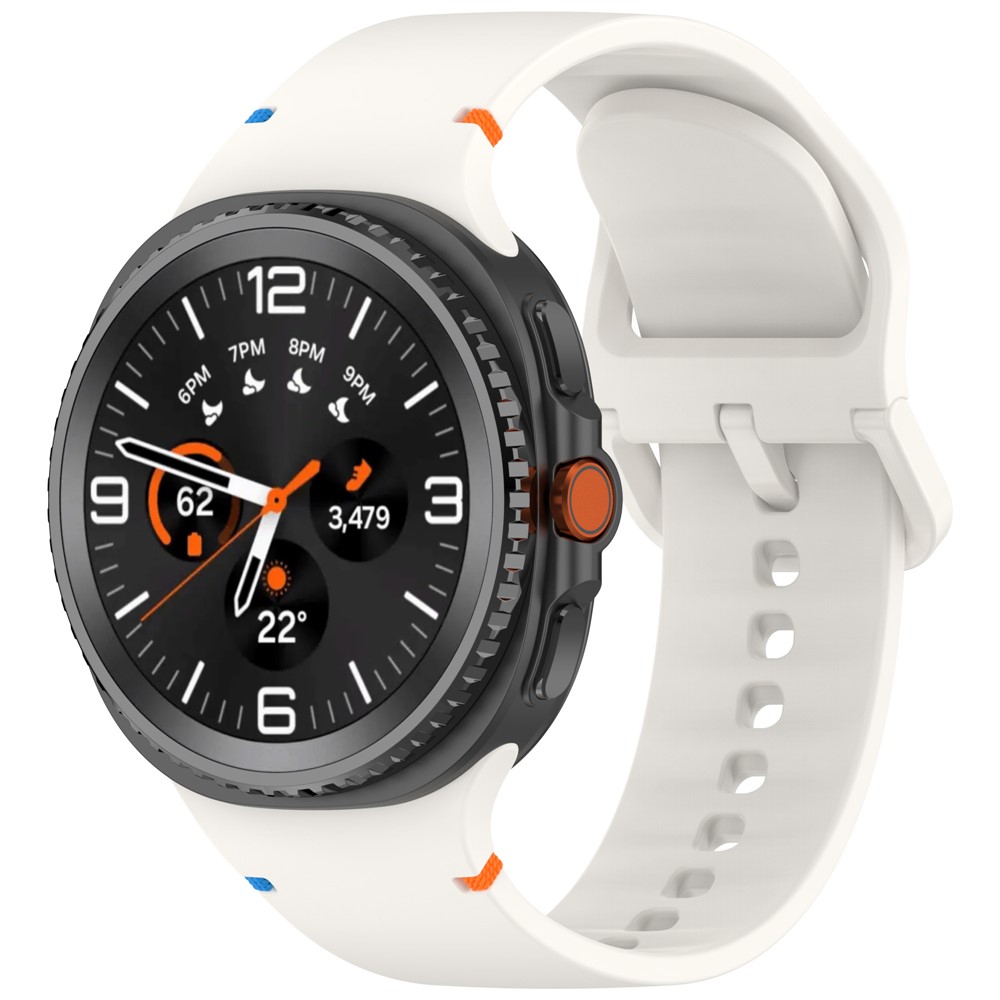  Galaxy Watch 8 46/44/40 mm Klockarmband Silkon Beige