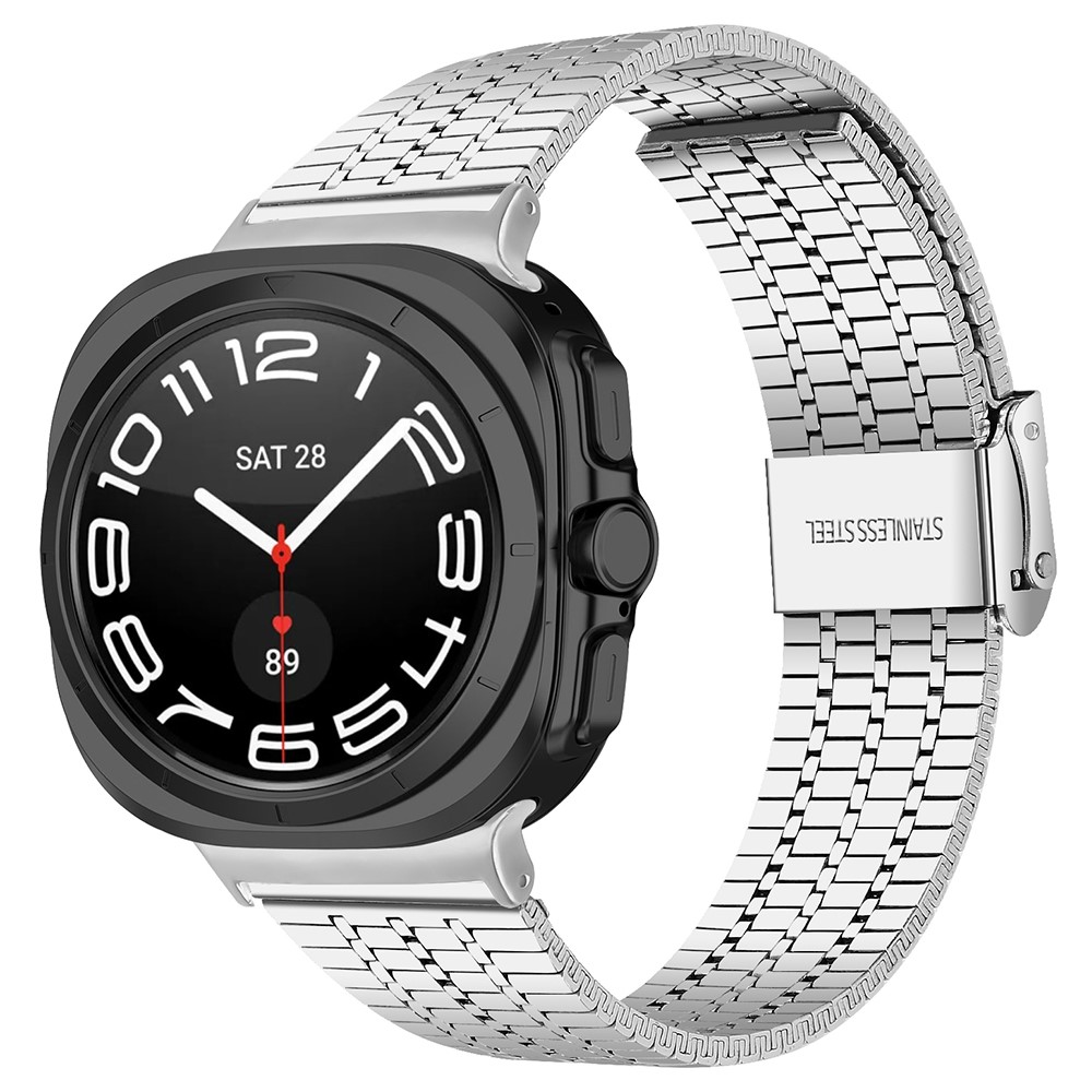  Galaxy Watch 8 46/44/40 mm Armband Rostfritt Stål Silver