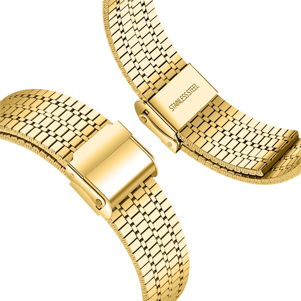  Galaxy Watch 8 46/44/40 mm Armband Rostfritt Stål Guld