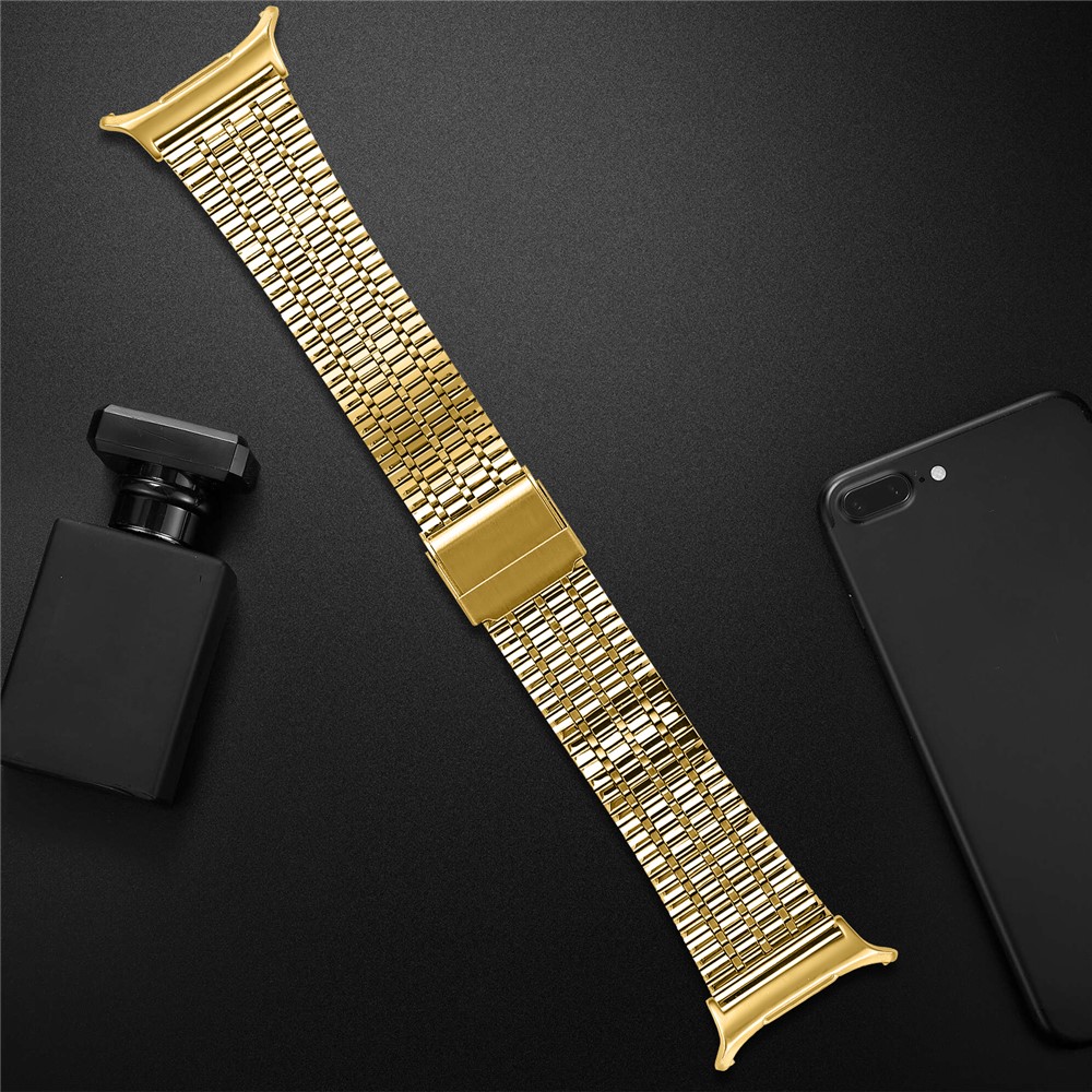  Galaxy Watch 8 46/44/40 mm Armband Rostfritt Stål Guld