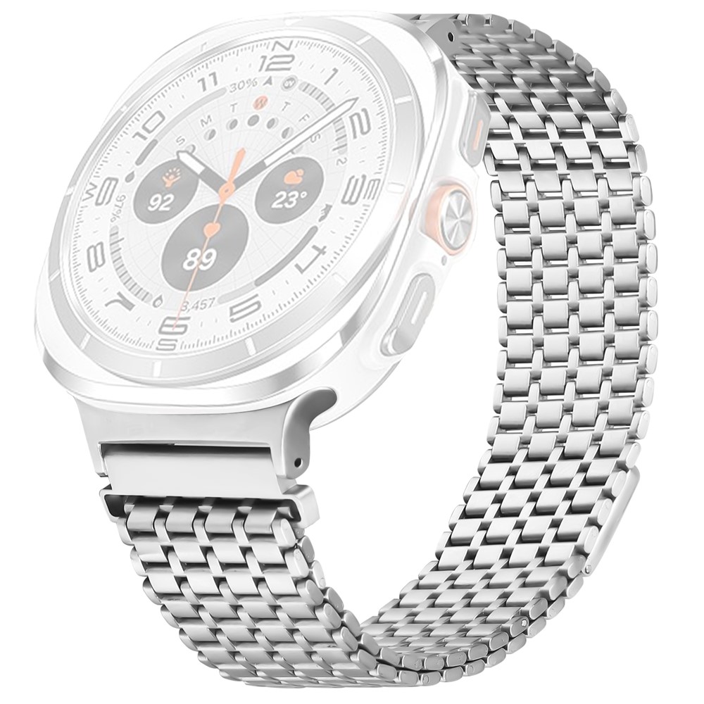  Galaxy Watch 8 46/44/40 mm Armband Magnetisk Loop Silver