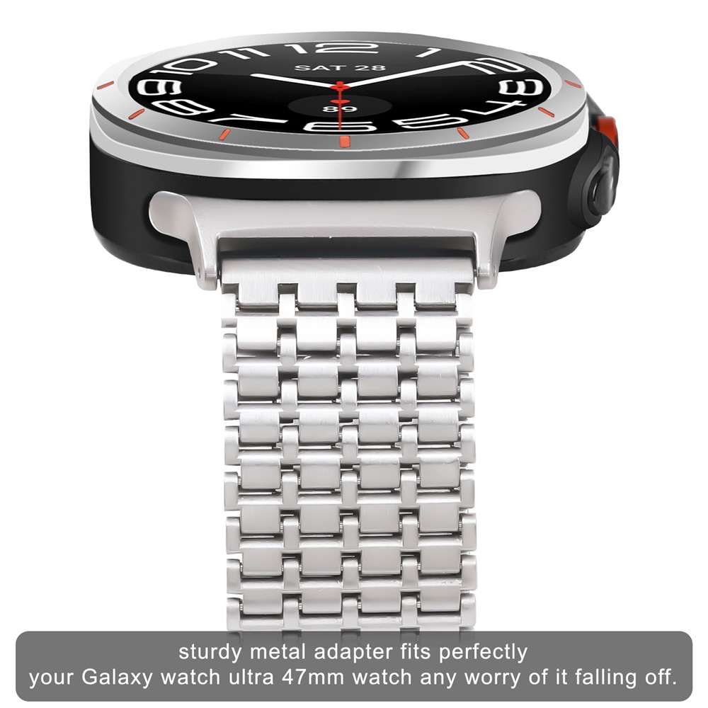  Galaxy Watch 8 46/44/40 mm Armband Magnetisk Loop Silver