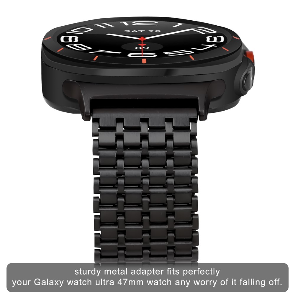  Galaxy Watch 8 46/44/40 mm Armband Magnetisk Loop Svart