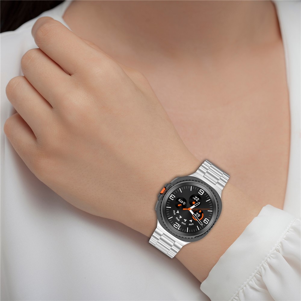 Galaxy Watch 8 46/44/40 mm Armband Rostfritt Stål Silver