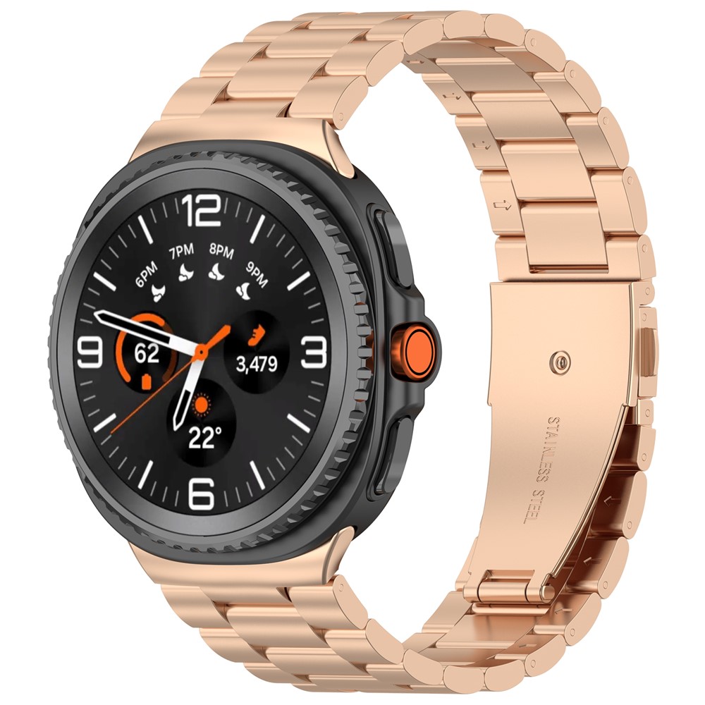  Galaxy Watch 8 46/44/40 mm Armband Rostfritt Stål Roséguld