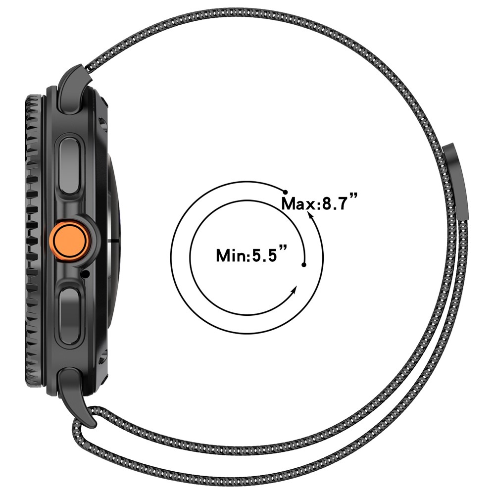  Galaxy Watch 8 46/44/40 mm Armband Milanese Loop Roséguld