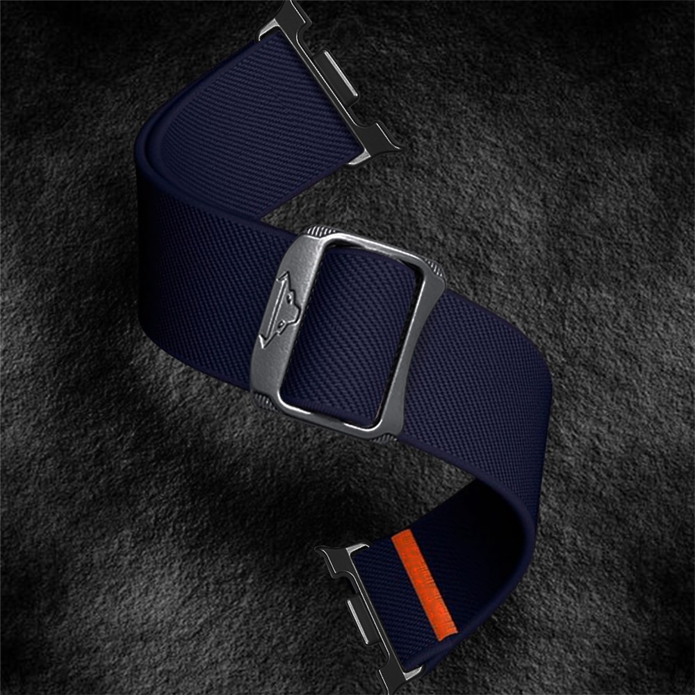  Galaxy Watch 8 46/44/40 mm Armband Justerbart Nylon Mörk Blå